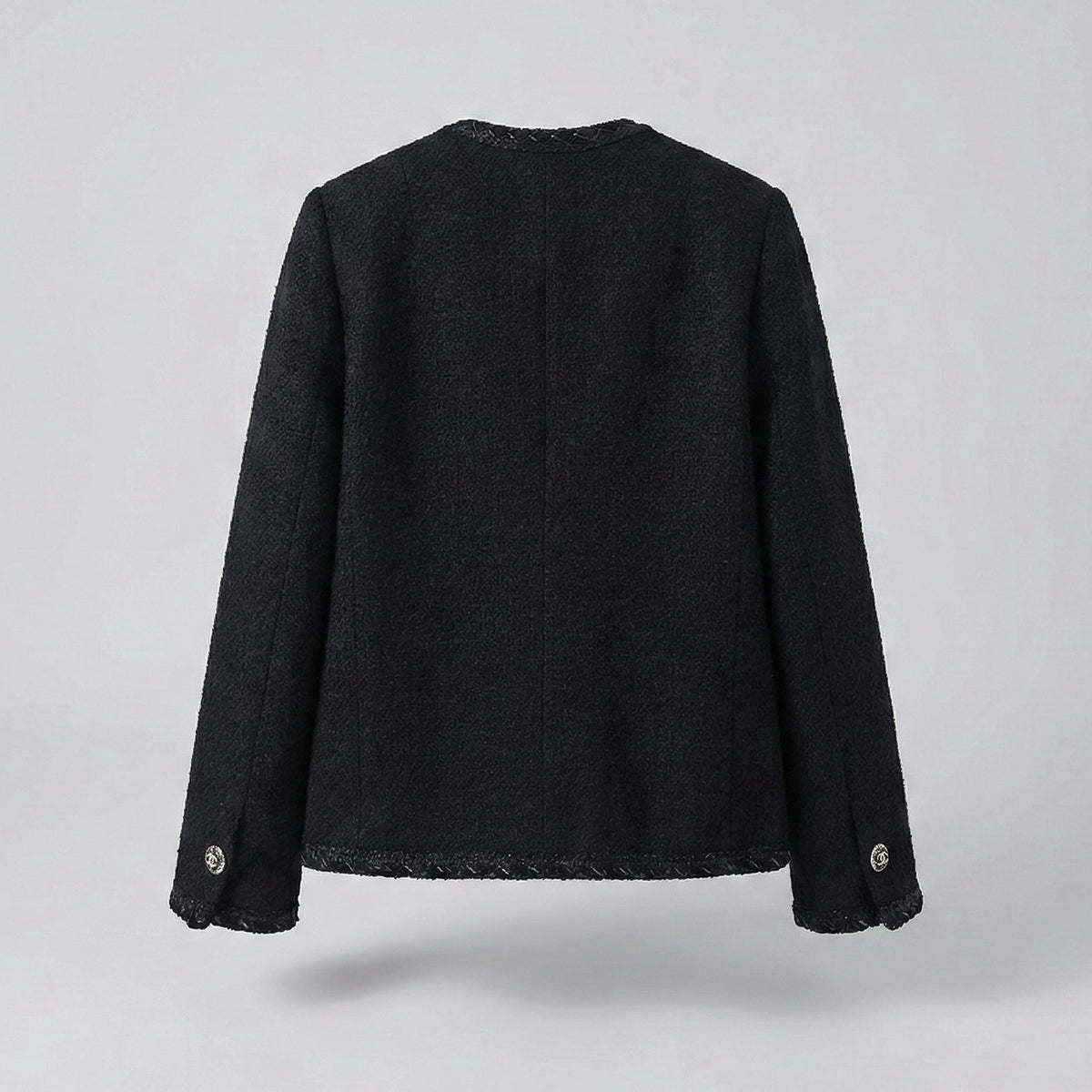 Black jacket on a light gray background