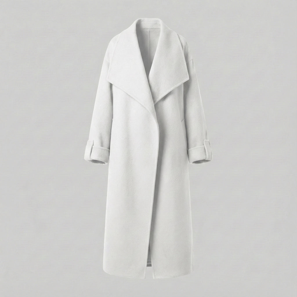 White coat on a gray background