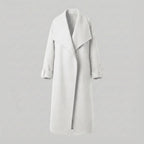 White coat on a gray background