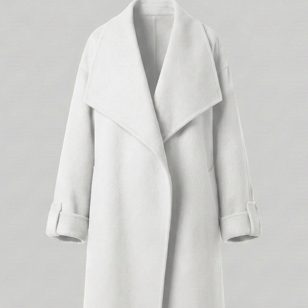 White coat on a gray background