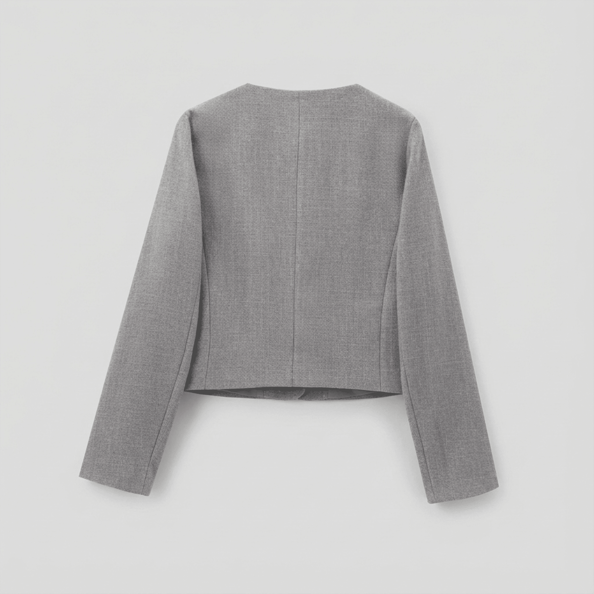 Gray blazer on a light gray background
