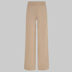 Beige pants on a light gray background