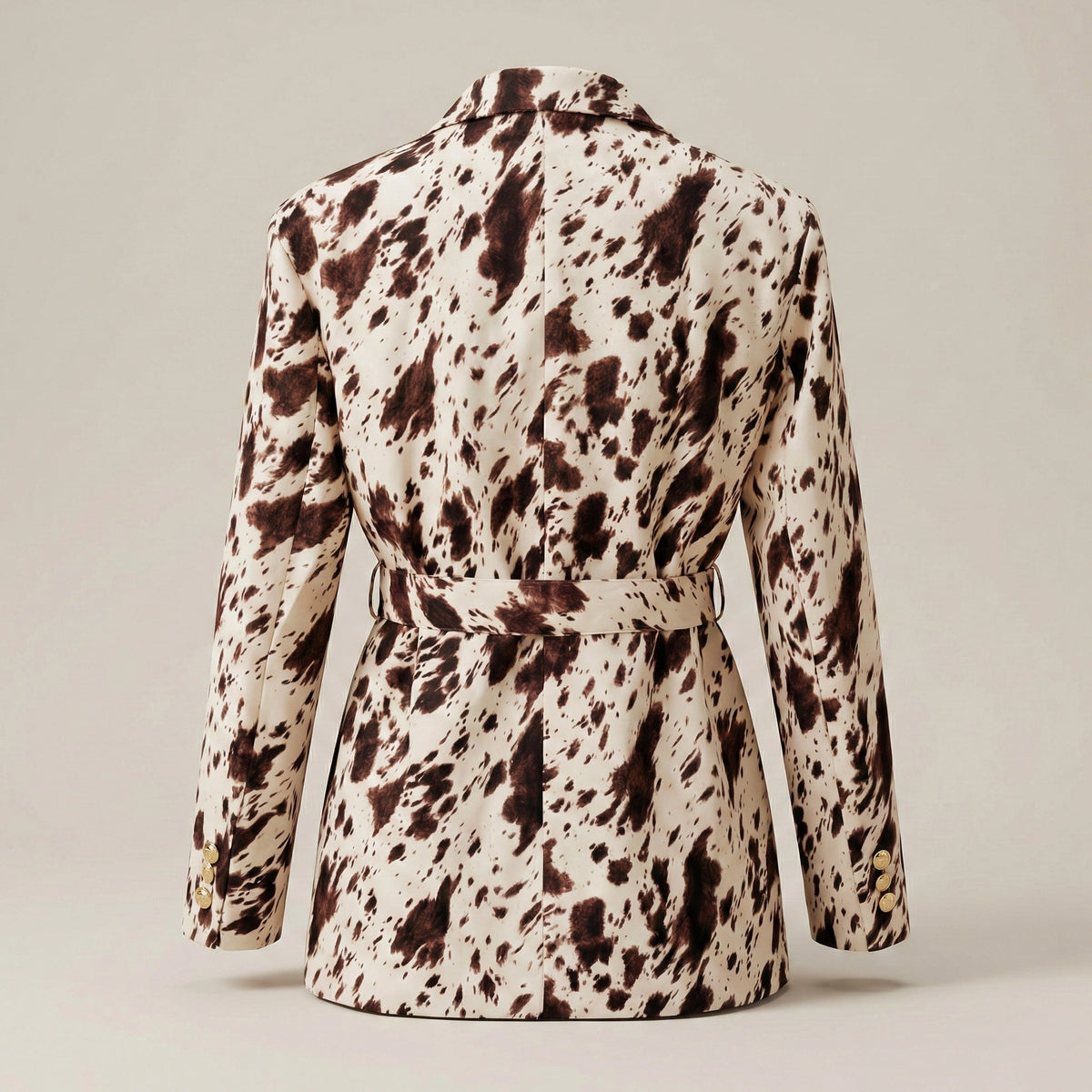 Patterned blazer on a plain background