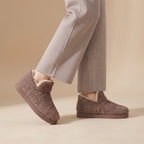 CozyTeddyFleeceWinterAnkleBootiesbrown
