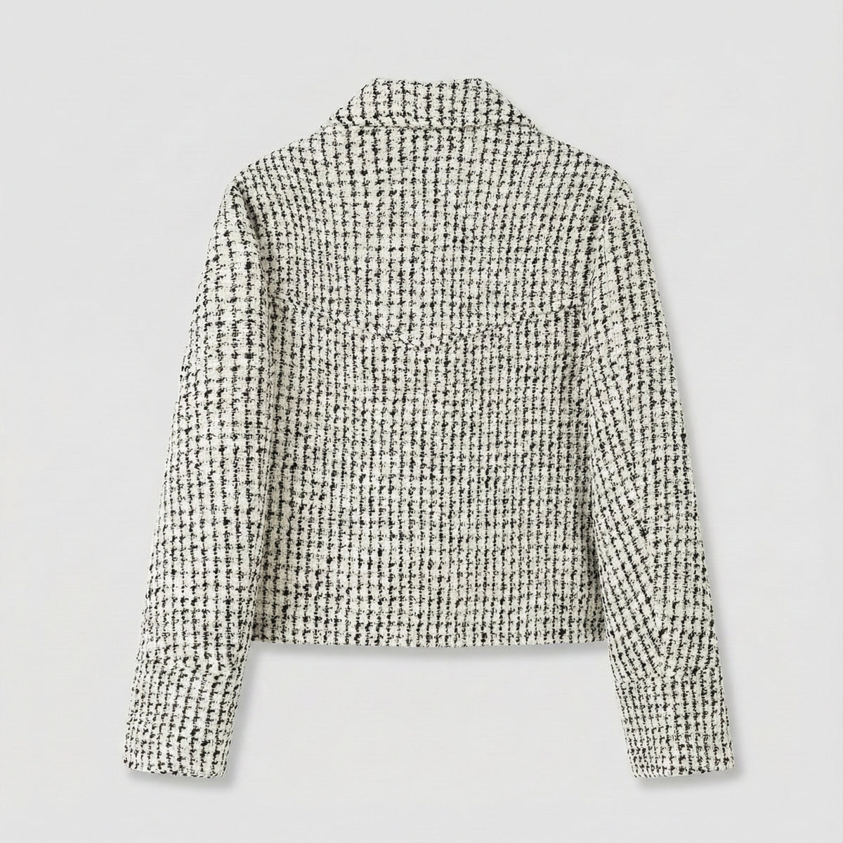 Textured sweater on a light gray background