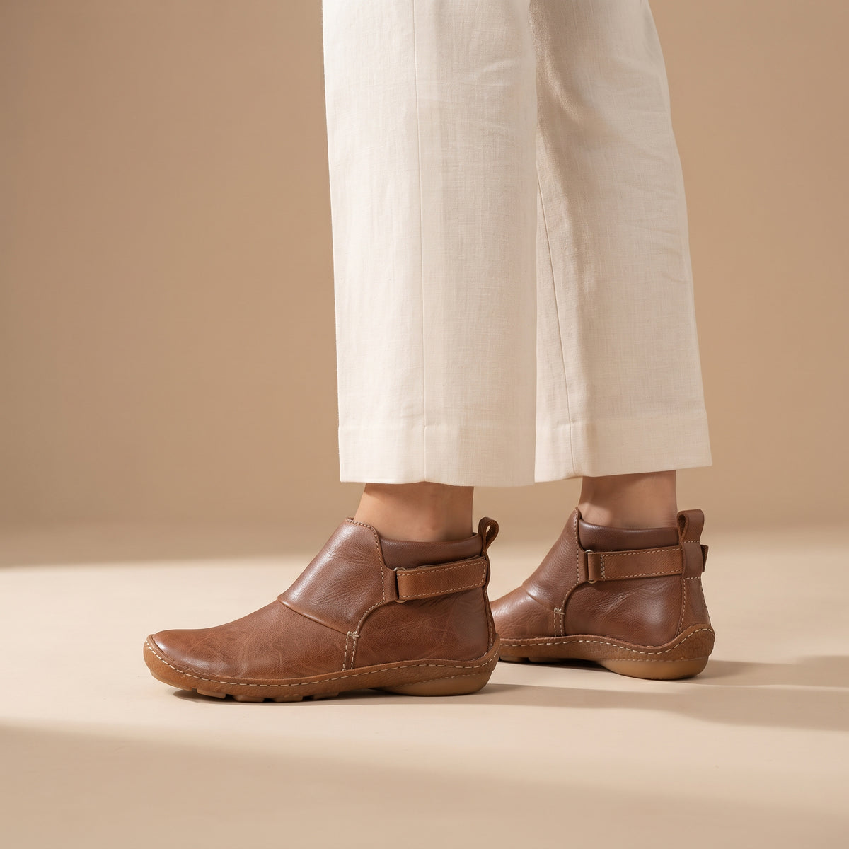 ECOSWAYVintagebrownAnkleBoots