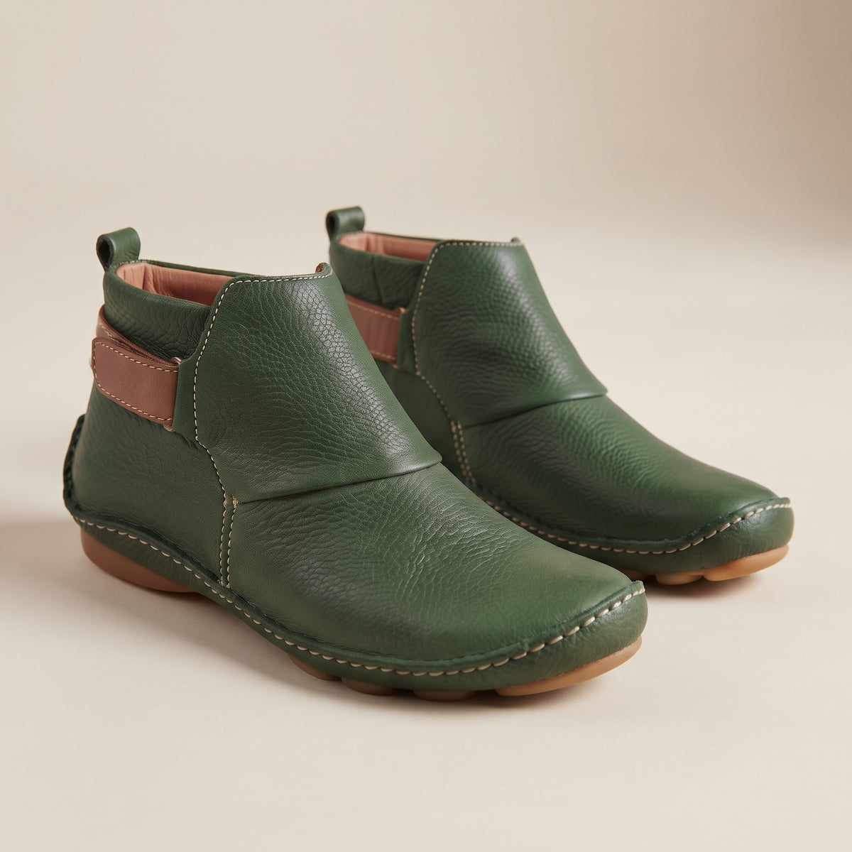 ECOSWAYVintagegreenAnkleBoots