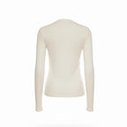 White long-sleeve shirt on a white background