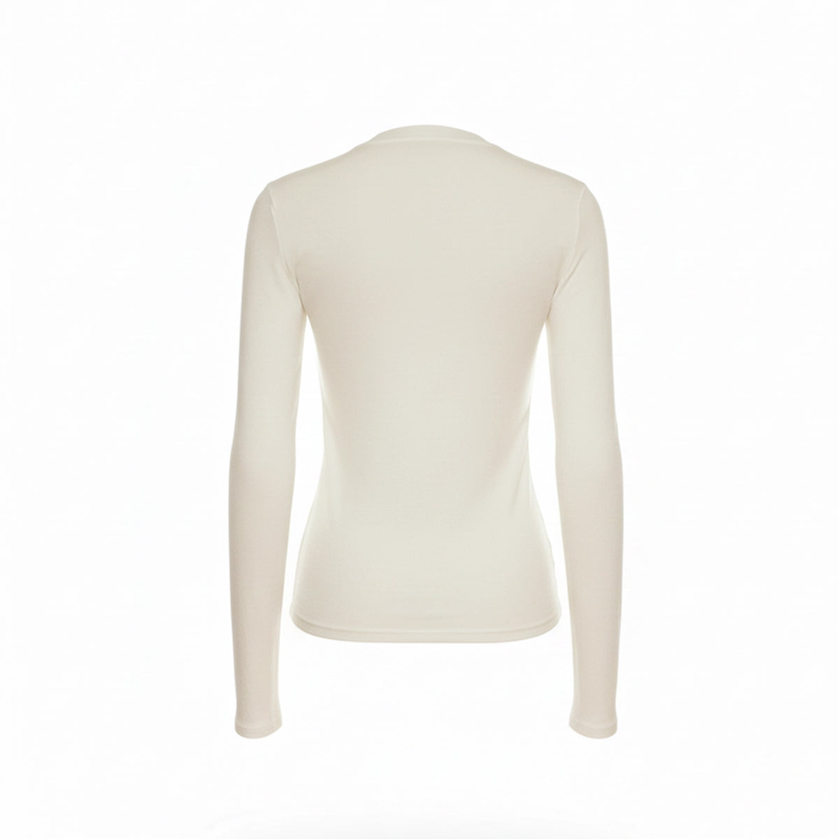 White long-sleeve shirt on a white background