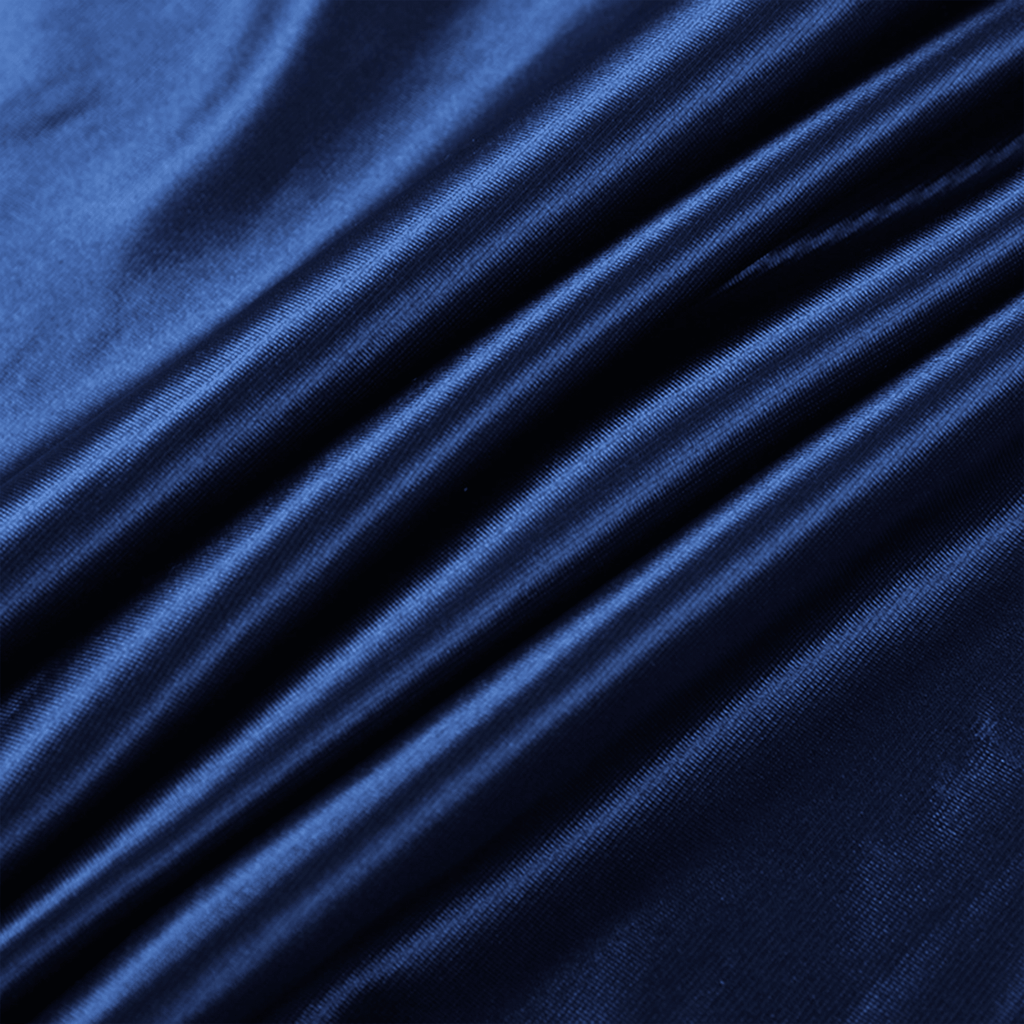 Close-up of blue fabric with visible texture