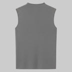 Gray sleeveless shirt on a white background