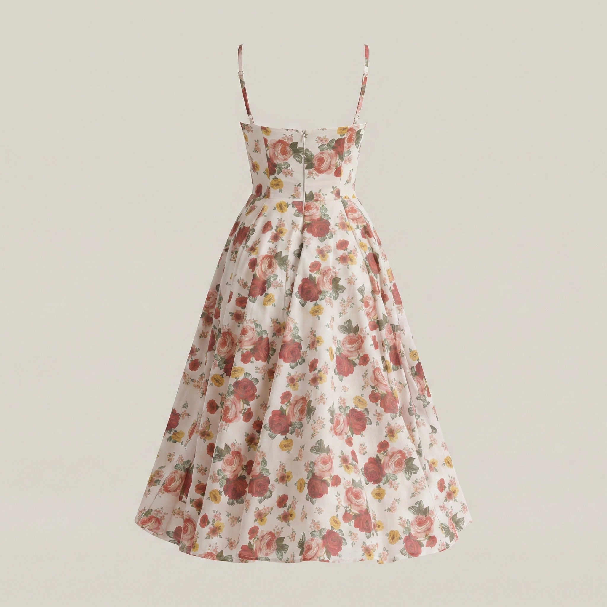 Floral dress on a beige background