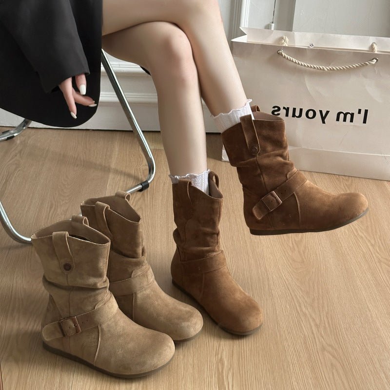 Women's Suede Comfort Ankle Boots