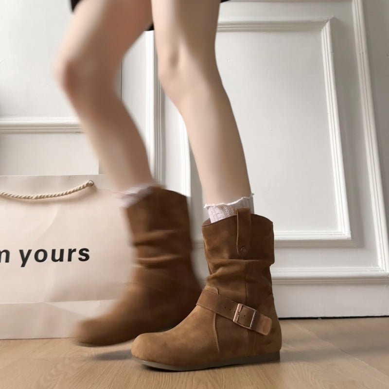 Women's Suede Comfort Ankle Boots
