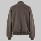 Brown suede jacket on a white background