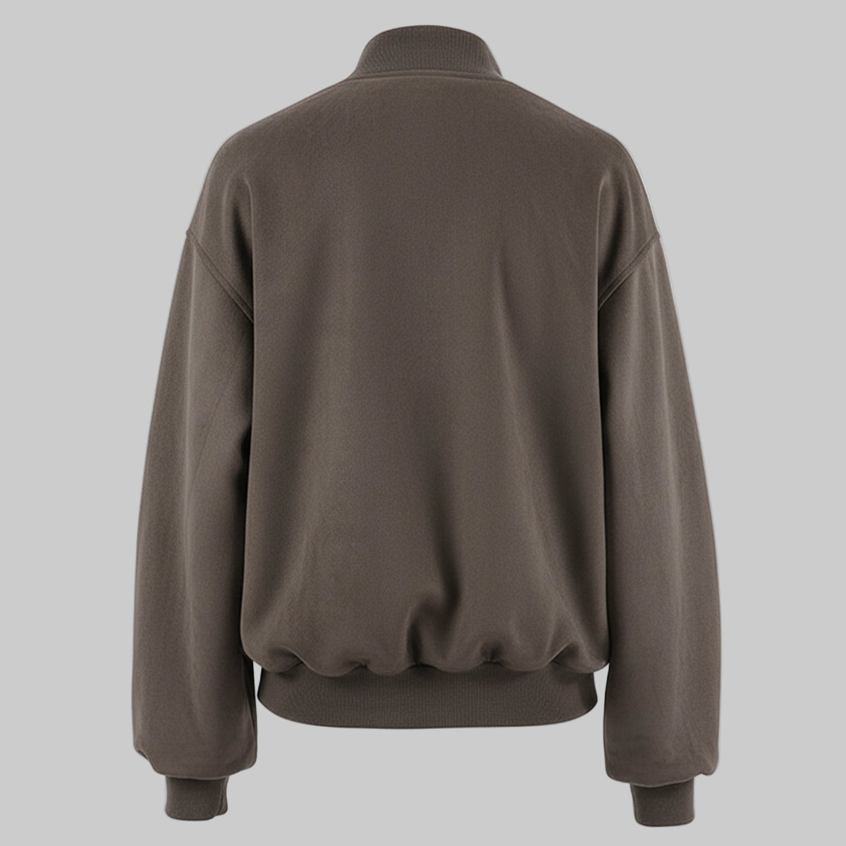 Brown suede jacket on a white background