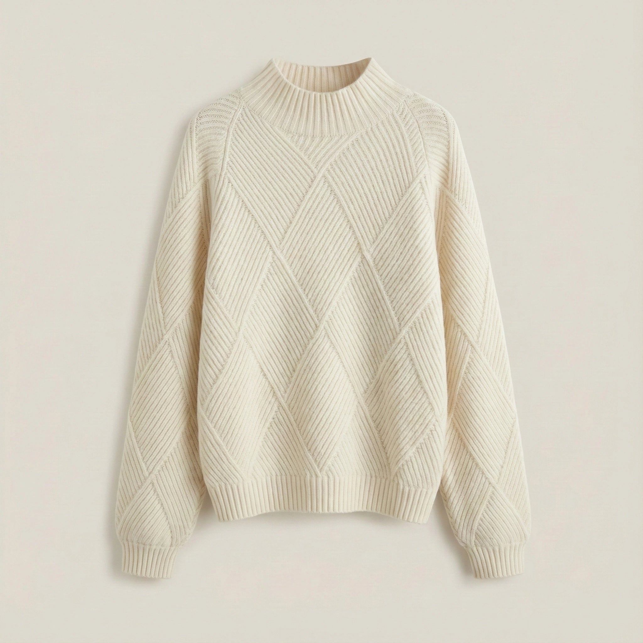 Beige sweater on a light beige background