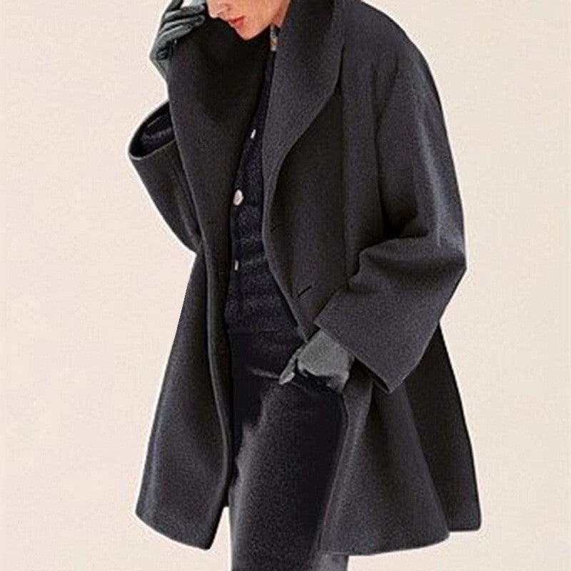 Women’s Oversized Draped Wool Coat
