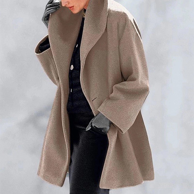Women’s Oversized Draped Wool Coat