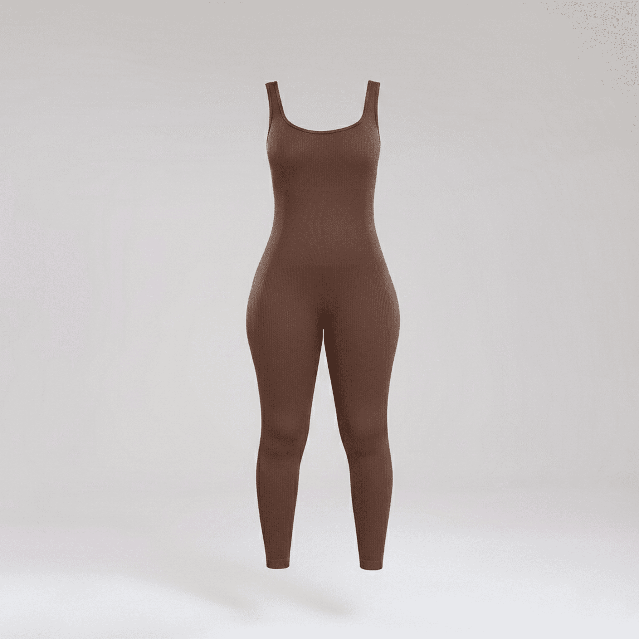 Brown bodysuit on a white background
