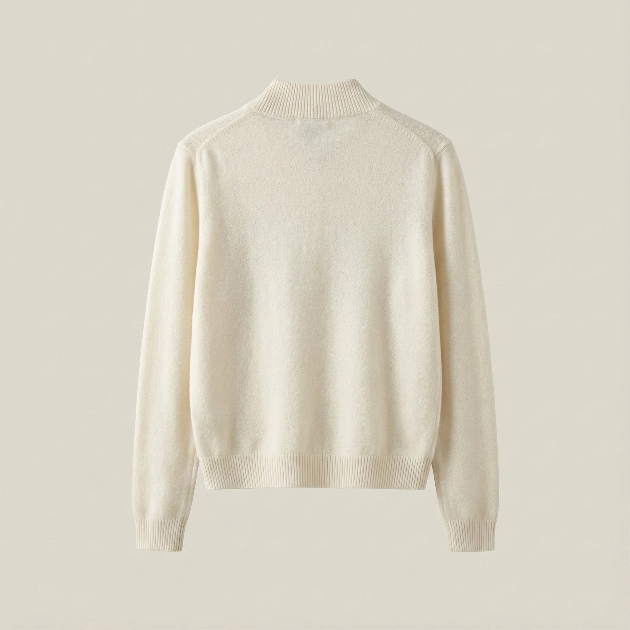 Beige sweater on a light beige background