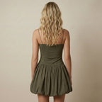 SatinMiniDressSpaghettiStrap