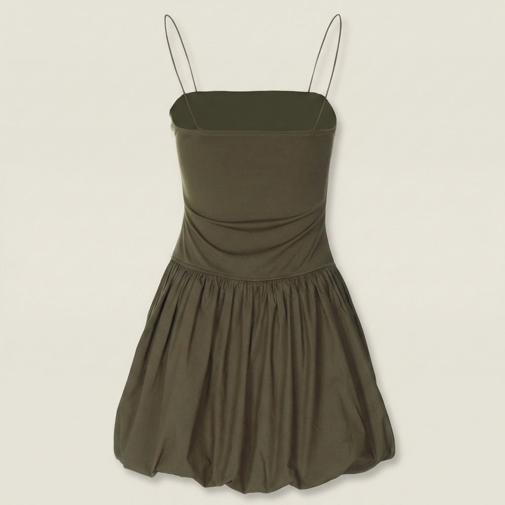 SatinMiniDressSpaghettiStrap