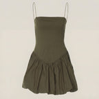 SatinMiniDressSpaghettiStrap