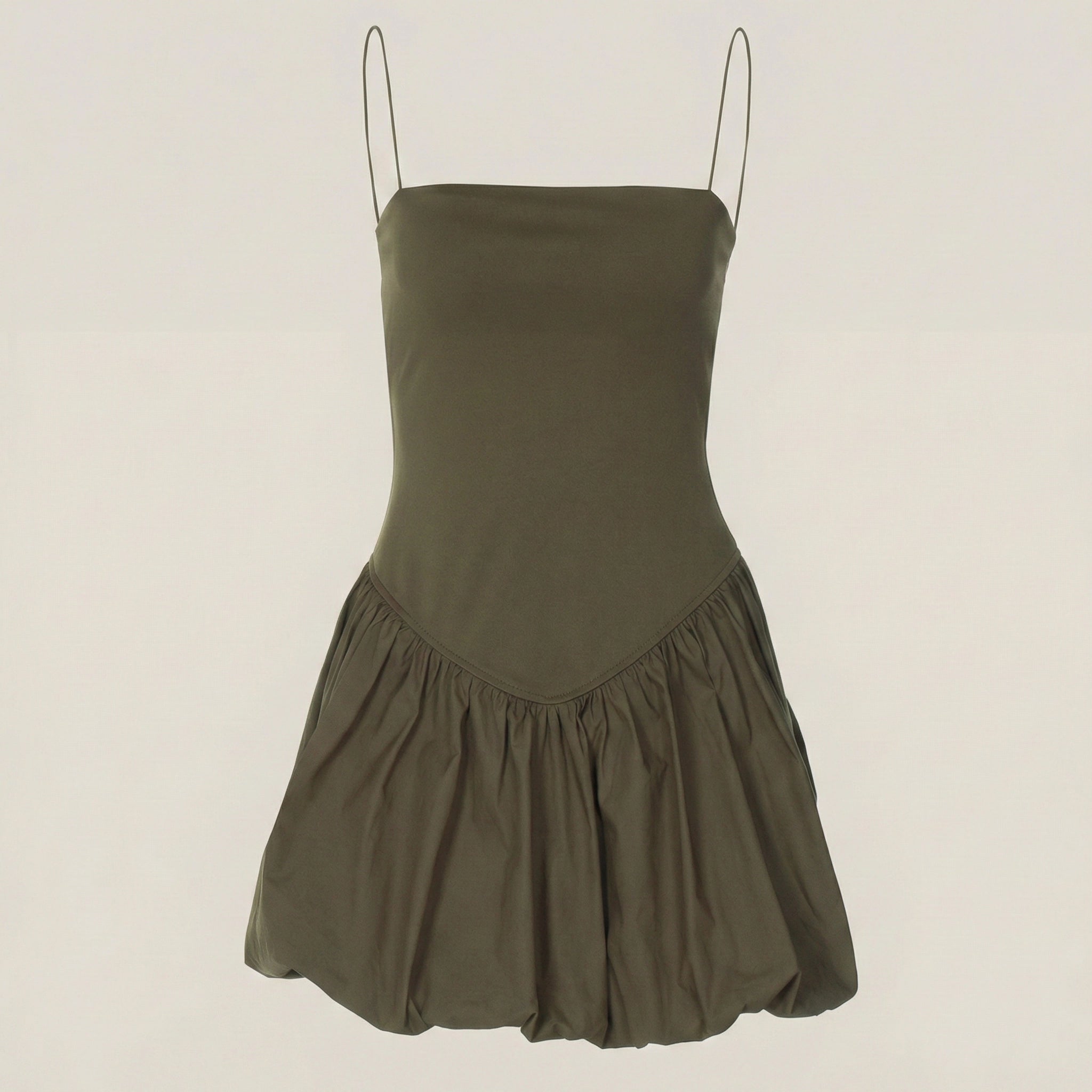 SatinMiniDressSpaghettiStrap