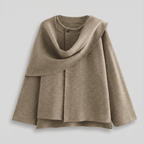 Brown cape on a light gray background