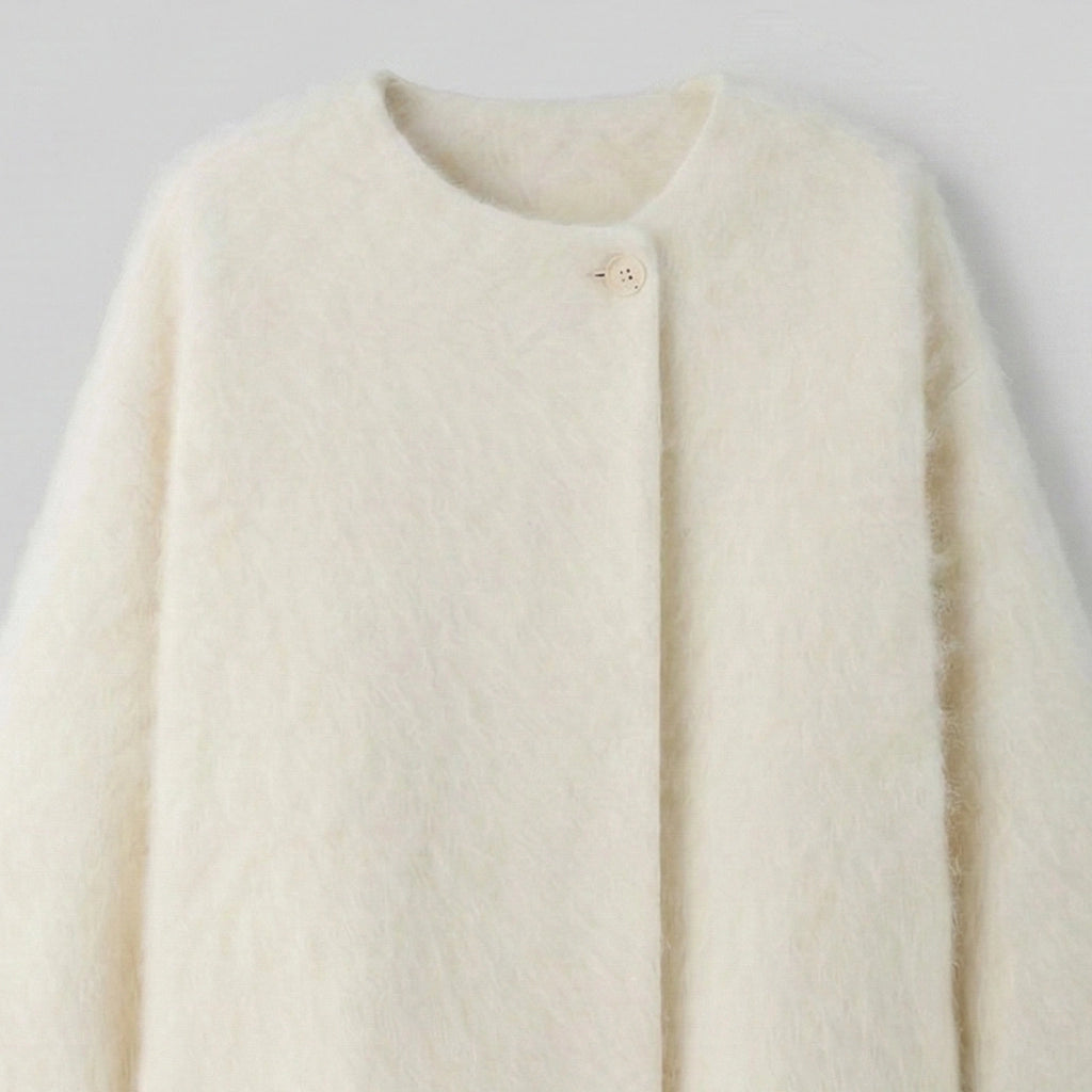 White coat on a light gray background