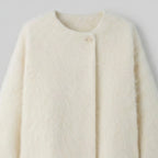 White coat on a light gray background