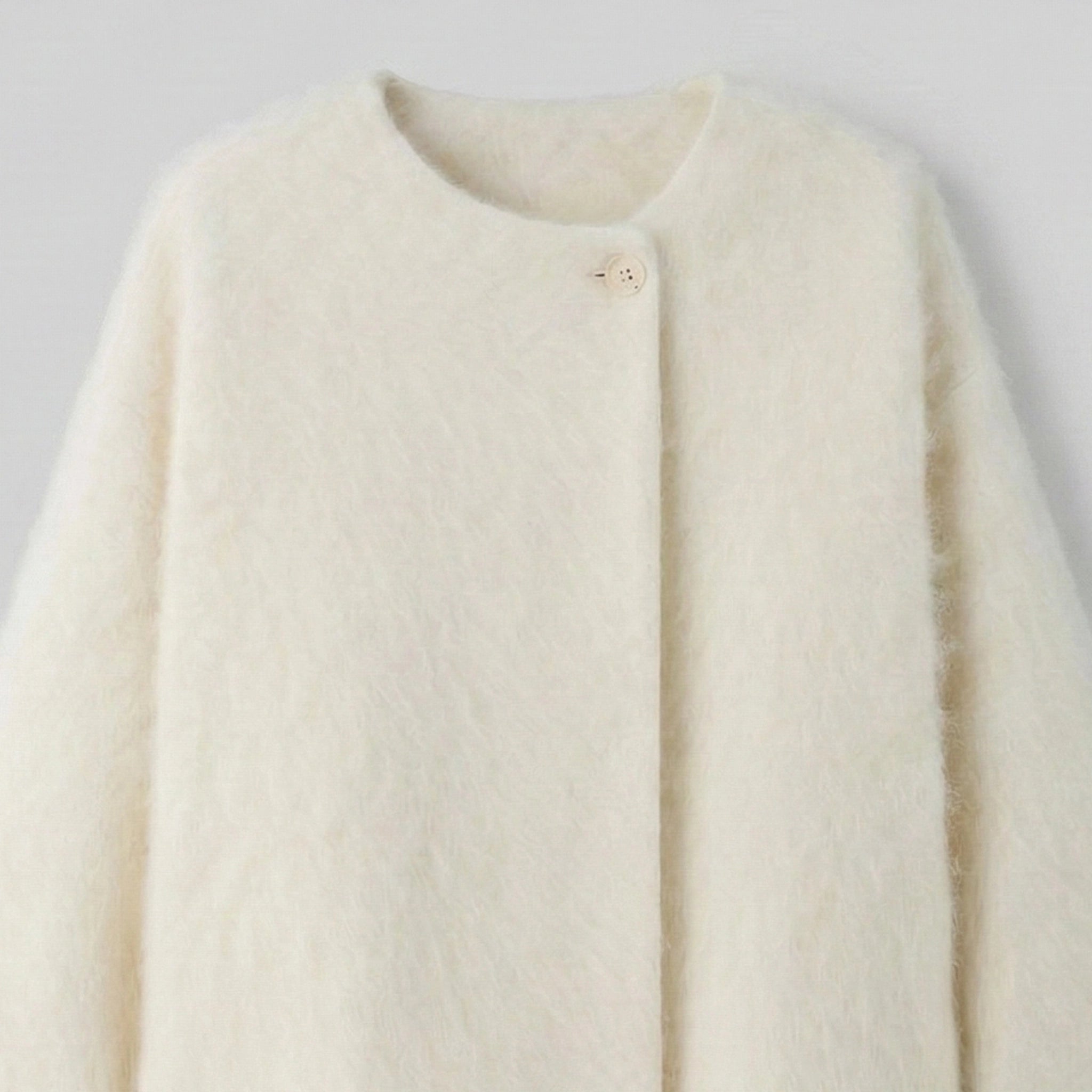 White coat on a light gray background