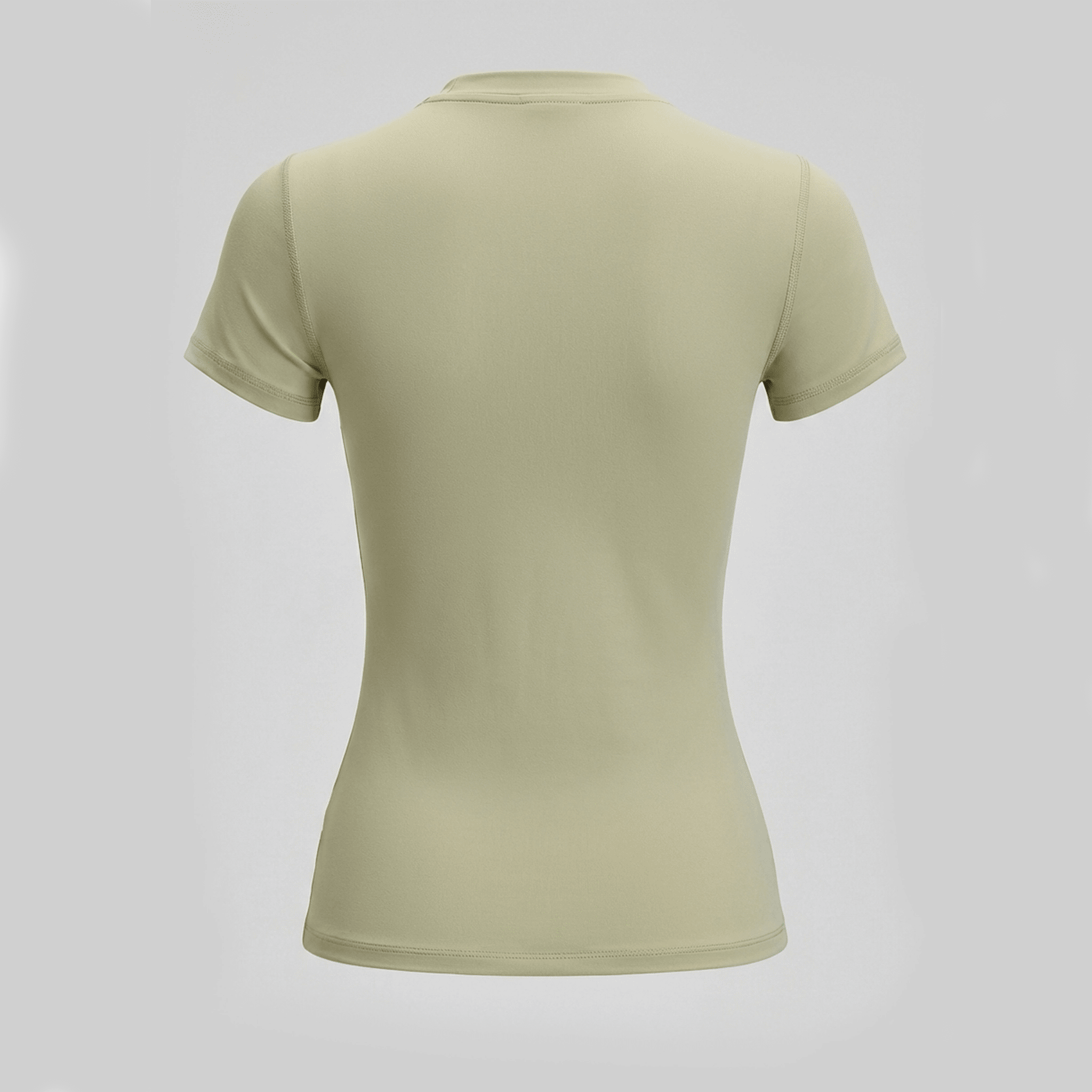 Light green t-shirt on a gray background