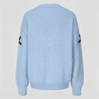 Sofia 'Lemon' Applique Embroidered Knit Cardigan