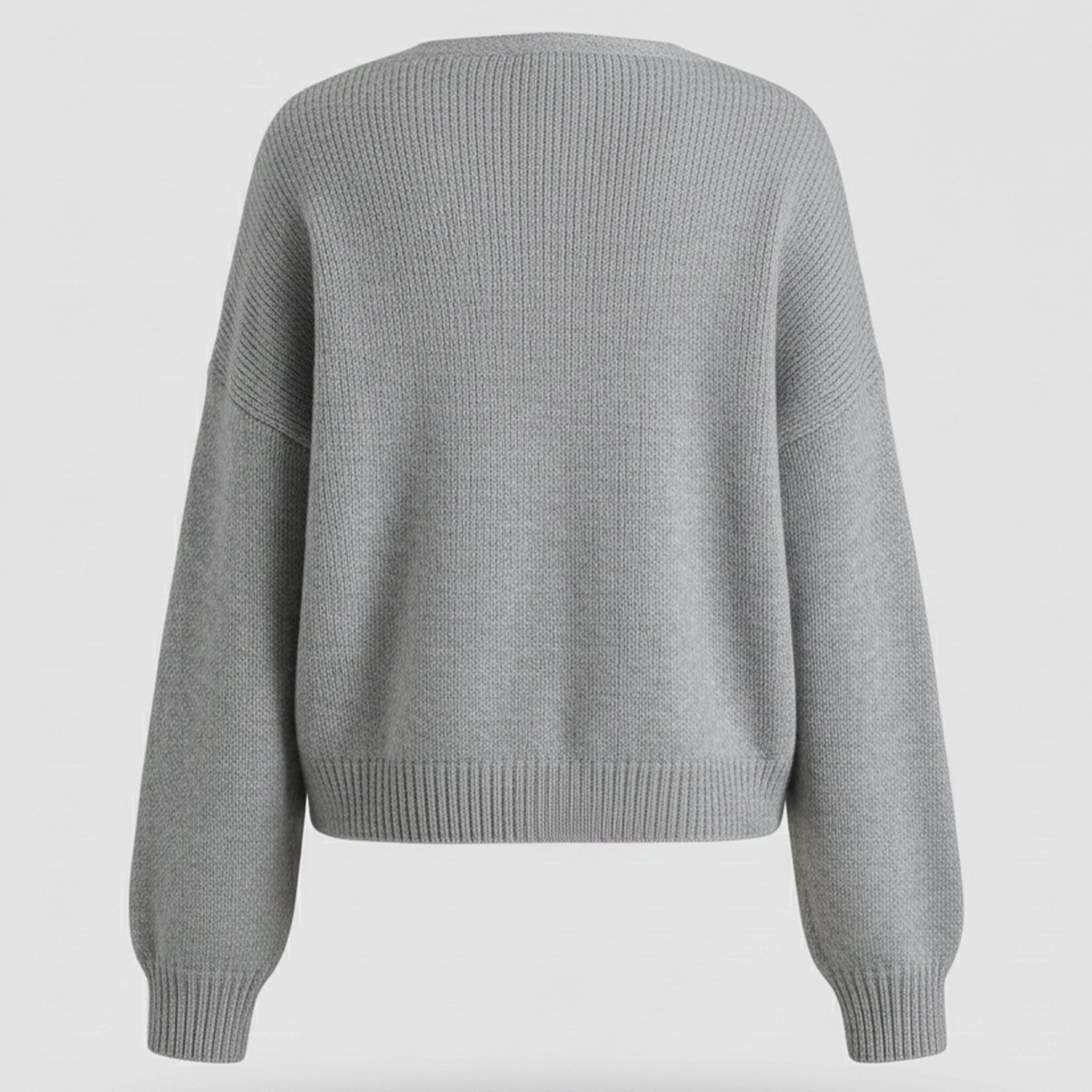 Gray sweater on a light gray background