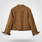 Brown jacket on a white background