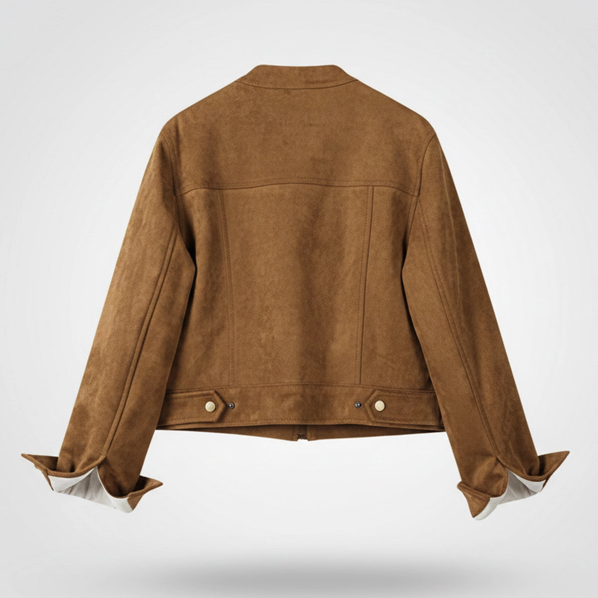 Brown jacket on a white background