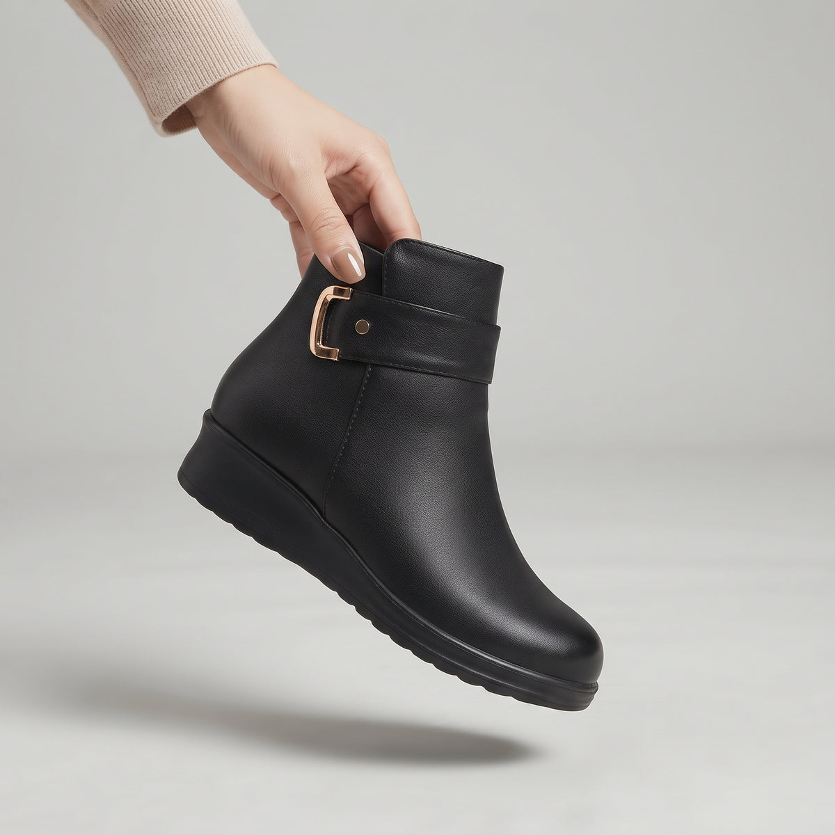 WarmPlushFurAnkleBoots