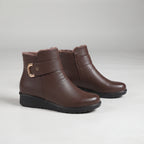 WarmPlushFurbrownAnkleBoots
