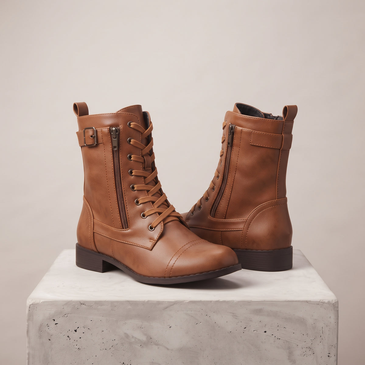 Women_sTanLeatherLace-UpAnkleBootsbrown