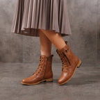Women_sTanLeatherLace-UpbrwonAnkleBoots