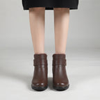 brownWarmPlushFurAnkleBoots