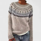 Women’s Vintage Fair Isle Knit Sweater