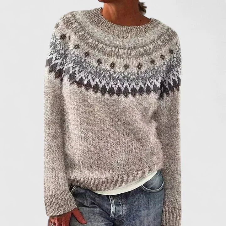 Women’s Vintage Fair Isle Knit Sweater