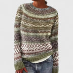 Women’s Vintage Fair Isle Knit Sweater