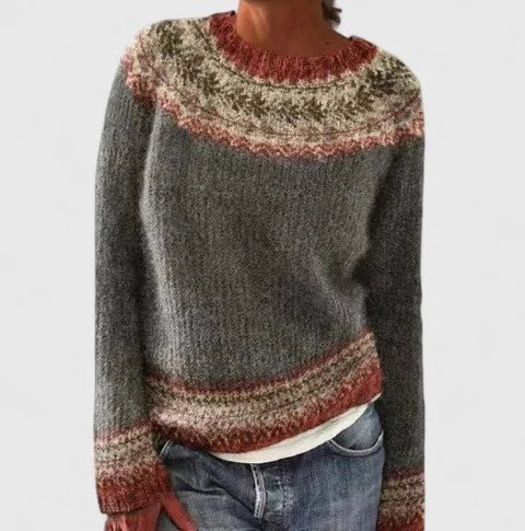 Women’s Vintage Fair Isle Knit Sweater