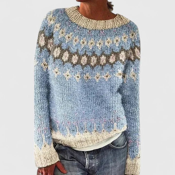 Women’s Vintage Fair Isle Knit Sweater