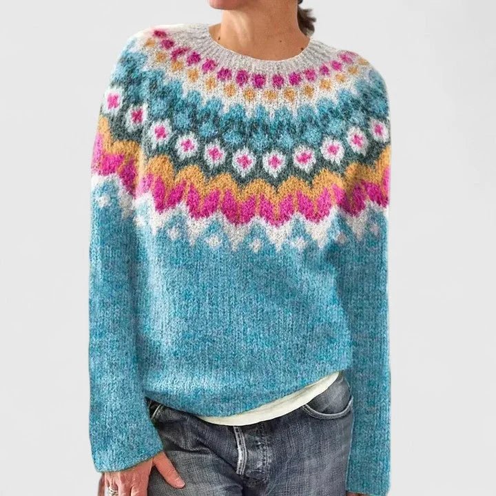 Women’s Vintage Fair Isle Knit Sweater