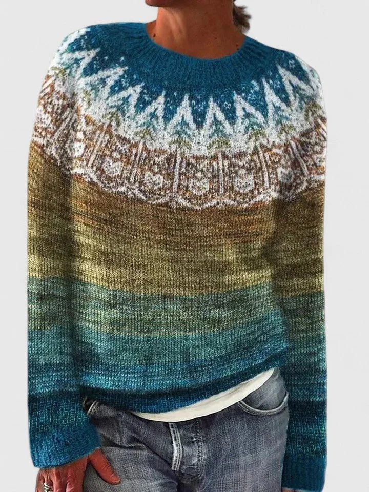 Women’s Vintage Fair Isle Knit Sweater